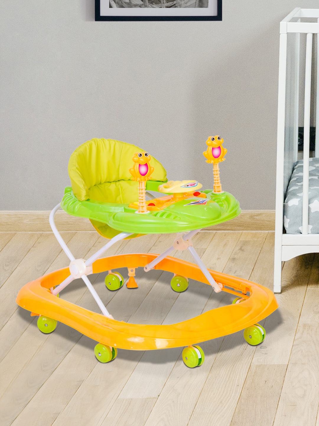 

Baby Moo Kids Yellow Frog Walker