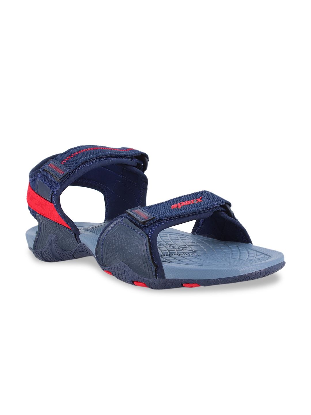 

Sparx Men Navy Blue & Red Sports Sandals