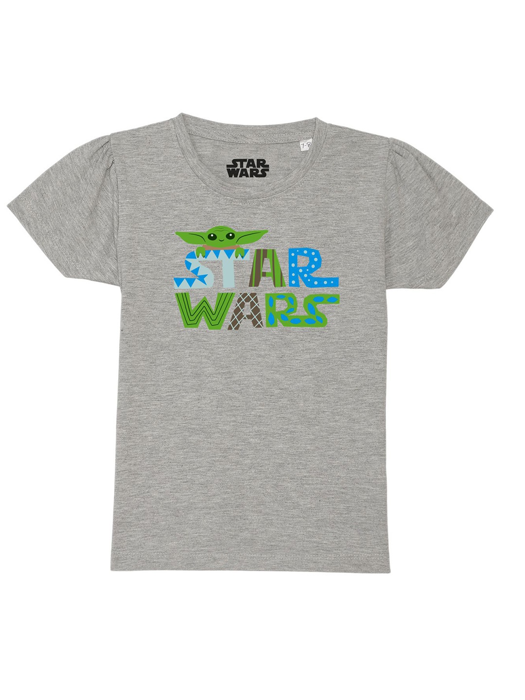 

Star Wars by Wear Your Mind Girls Grey Typography Printed Star Wars T-shirt
