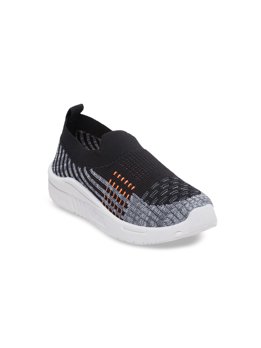 

CHiU Unisex Kids Grey Woven Design Slip-On Sneakers