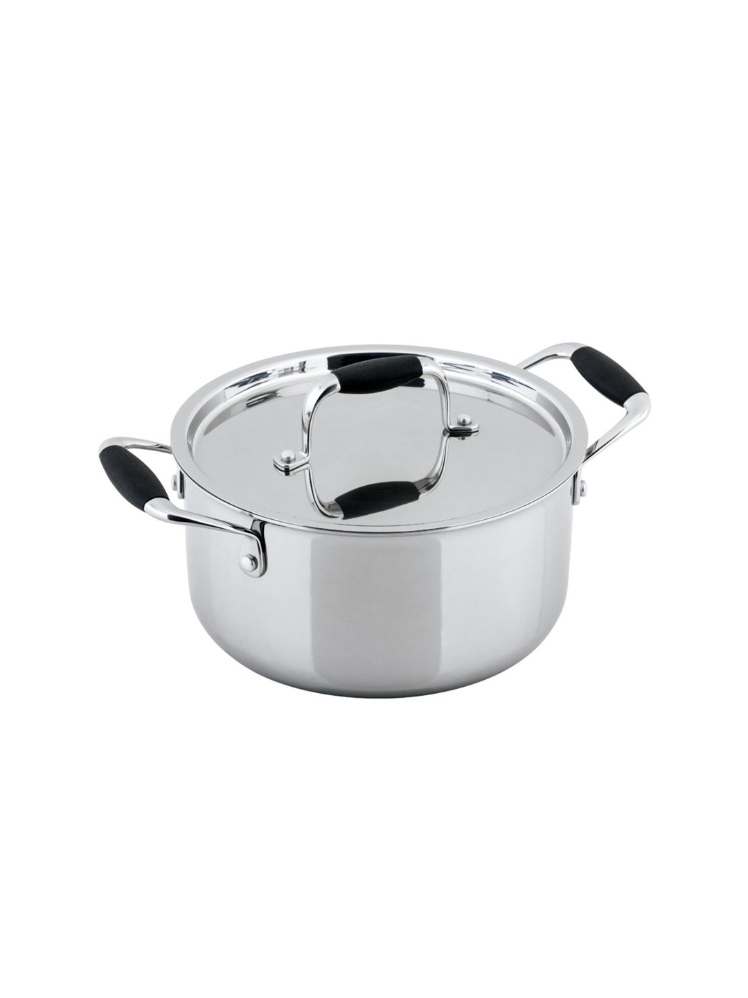 

Wonderchef Silver-Toned Stainless Steel Casserole With Lid