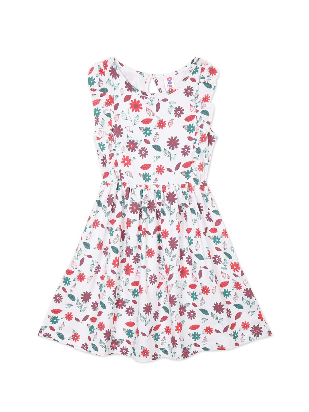 

Donuts Girls White Floral Dress
