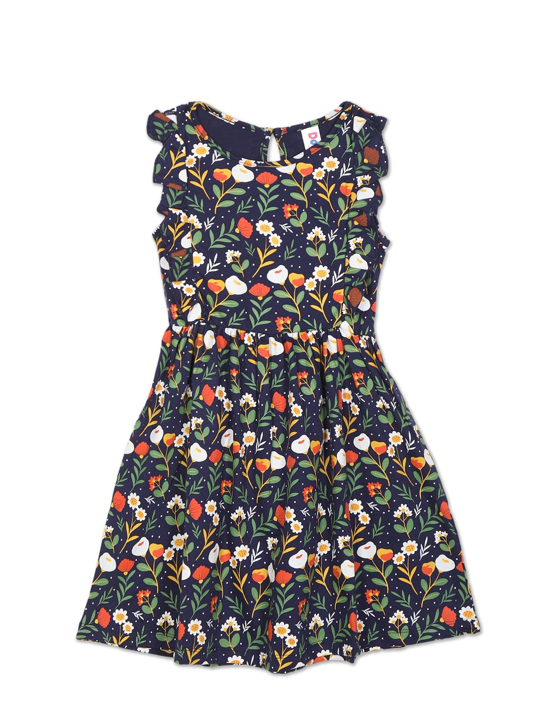 

Donuts Girls Navy Blue Floral Dress