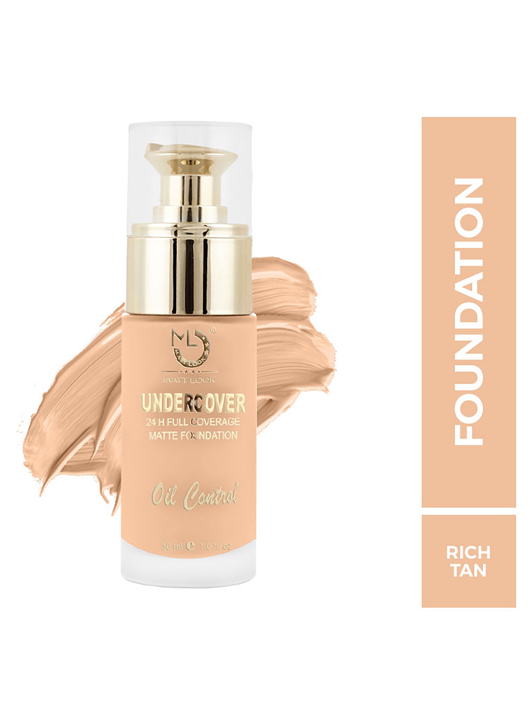 

MATTLOOK Undercover 24H Full Coverage Oil Control Matte Foundation - Rich Tan