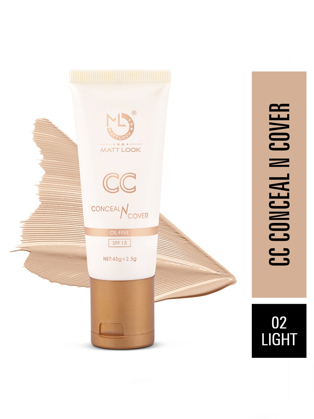 

MATTLOOK CC Conceal N Cover Oil-Free SPF-15 Light - 45 gm & 2.5 gm, Nude