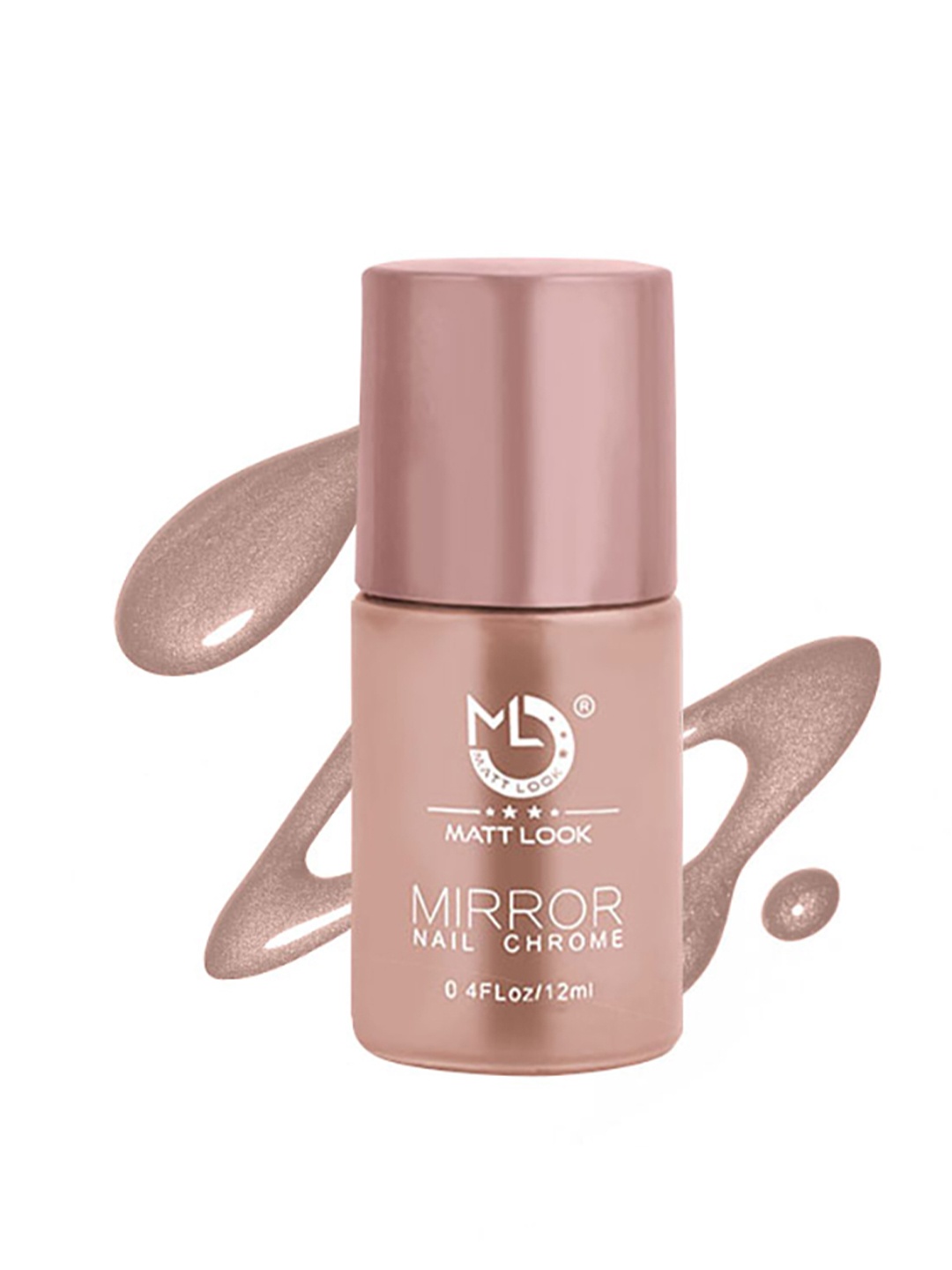 

MATTLOOK Set of 2 Shine Like Mirror Nail Chrome 12 ml Each - Light Peach A