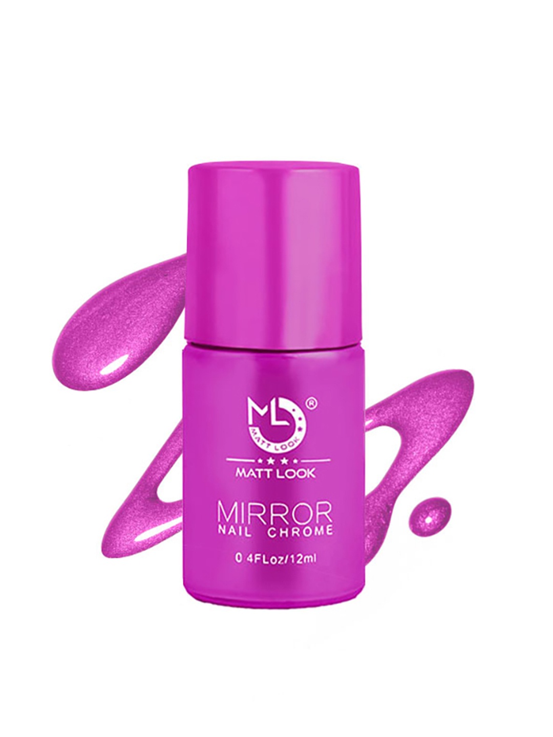 

MATTLOOK Set of 2 Shine Like Mirror Nail Chrome 12 ml Each - Purple A