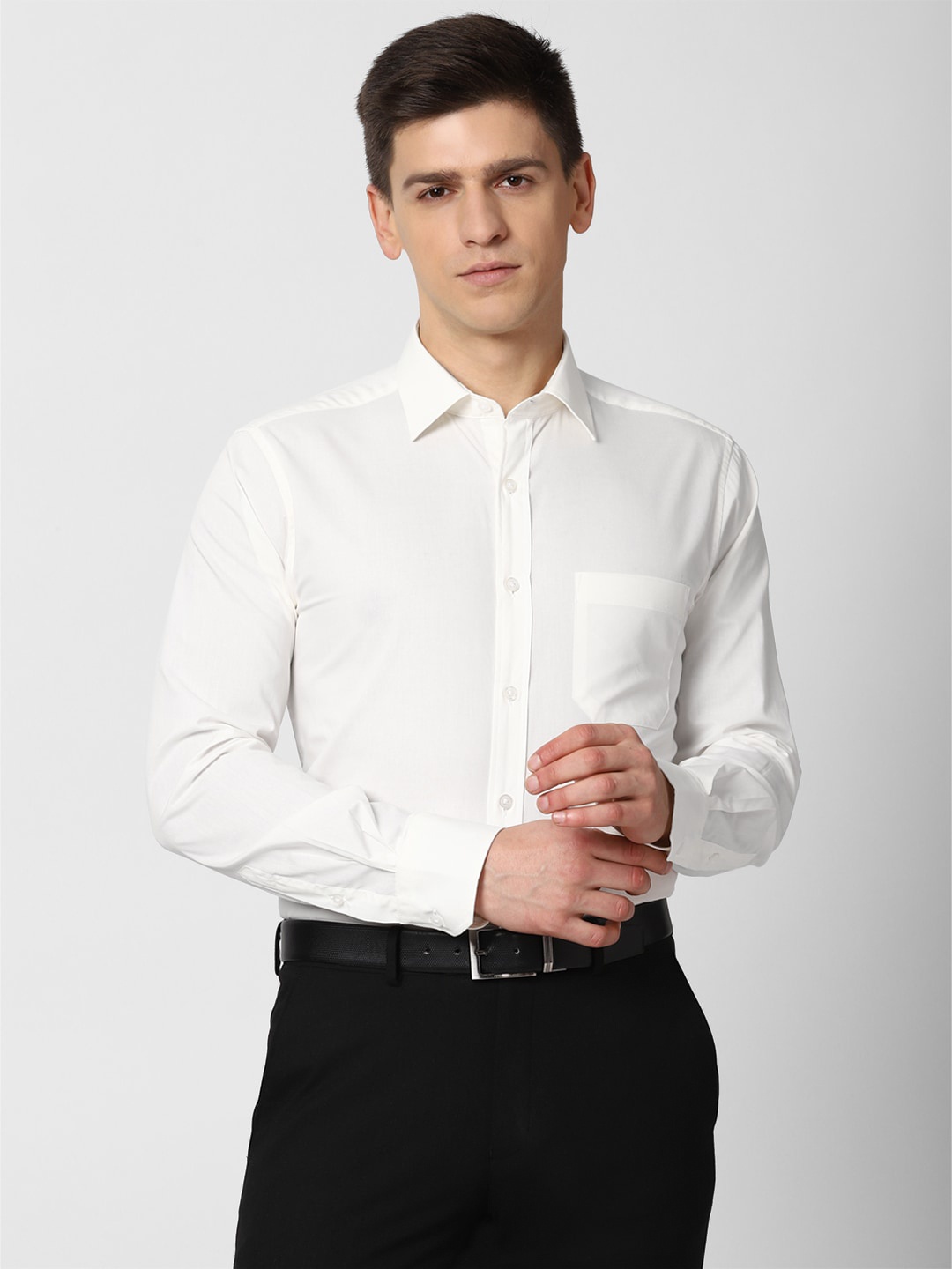 

Peter England Men White Formal Shirt