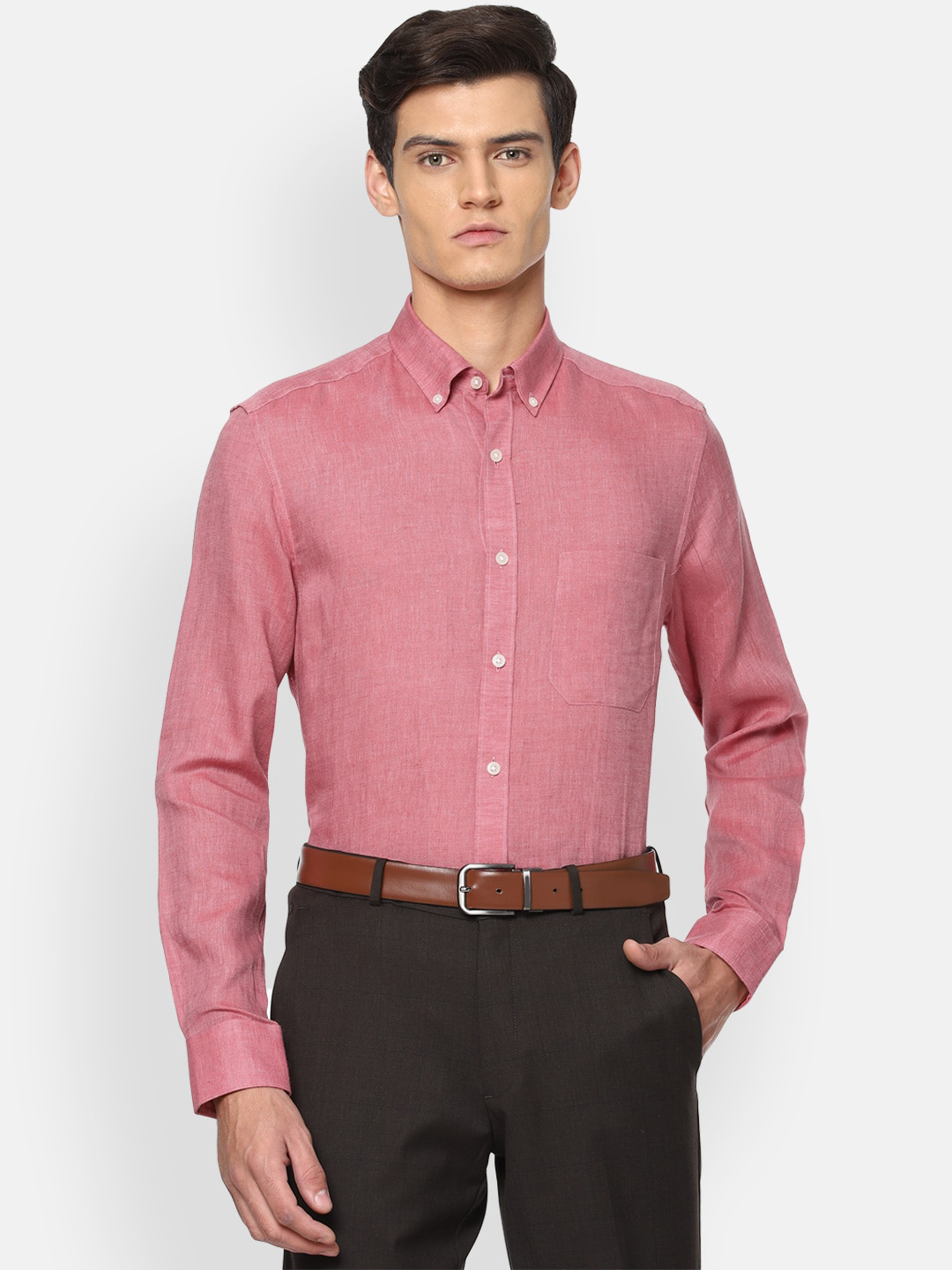 

Louis Philippe Men Pink Formal Shirt