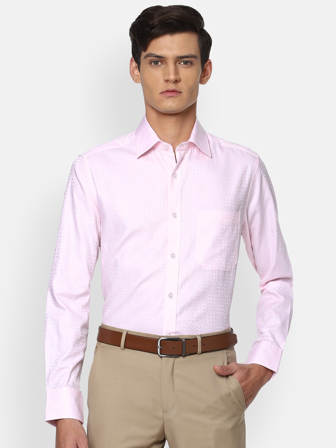 

Louis Philippe Men Pink Formal Shirt