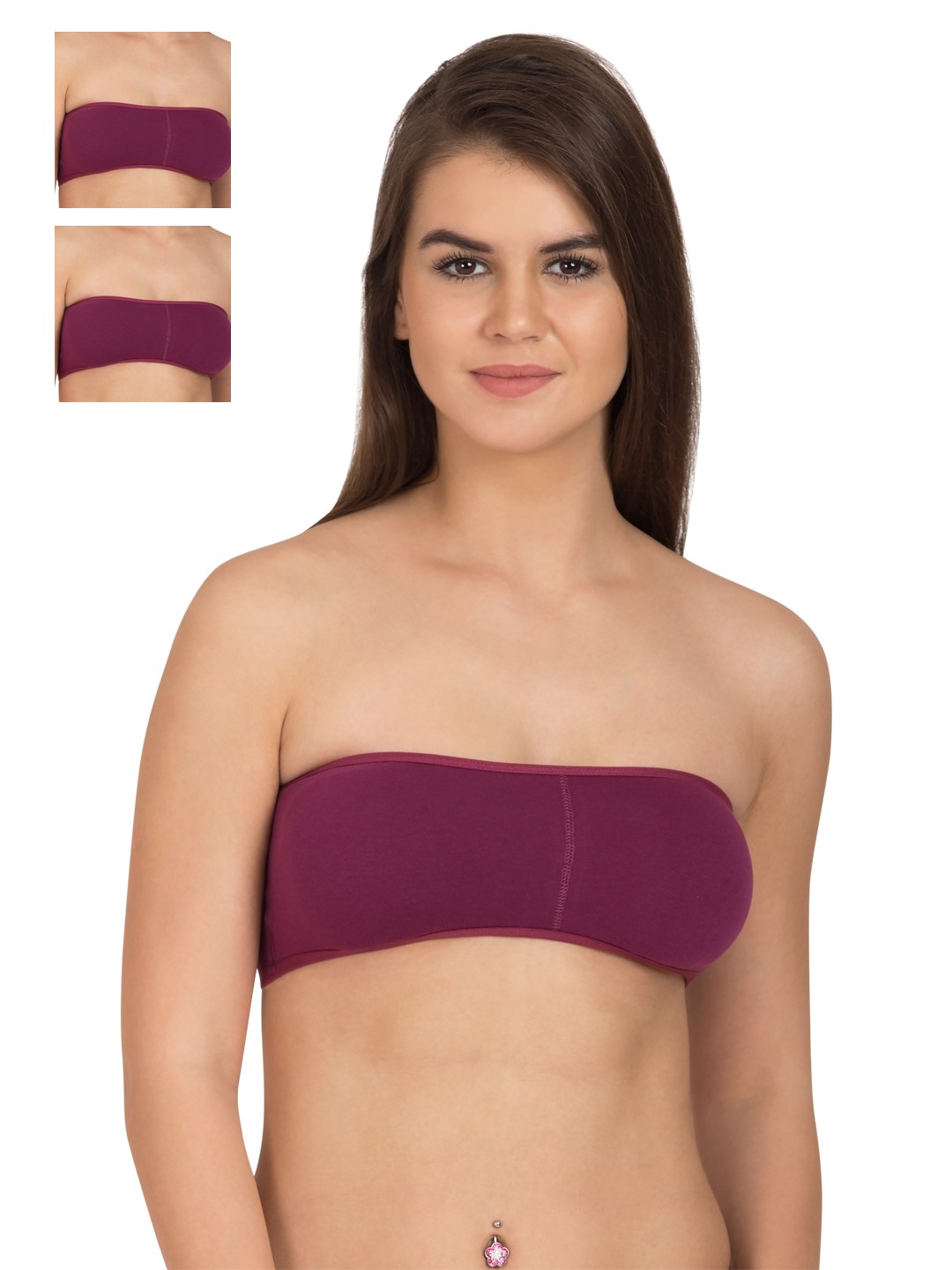 

Tweens Pack of 3 Magenta Tube Bras TW278MG
