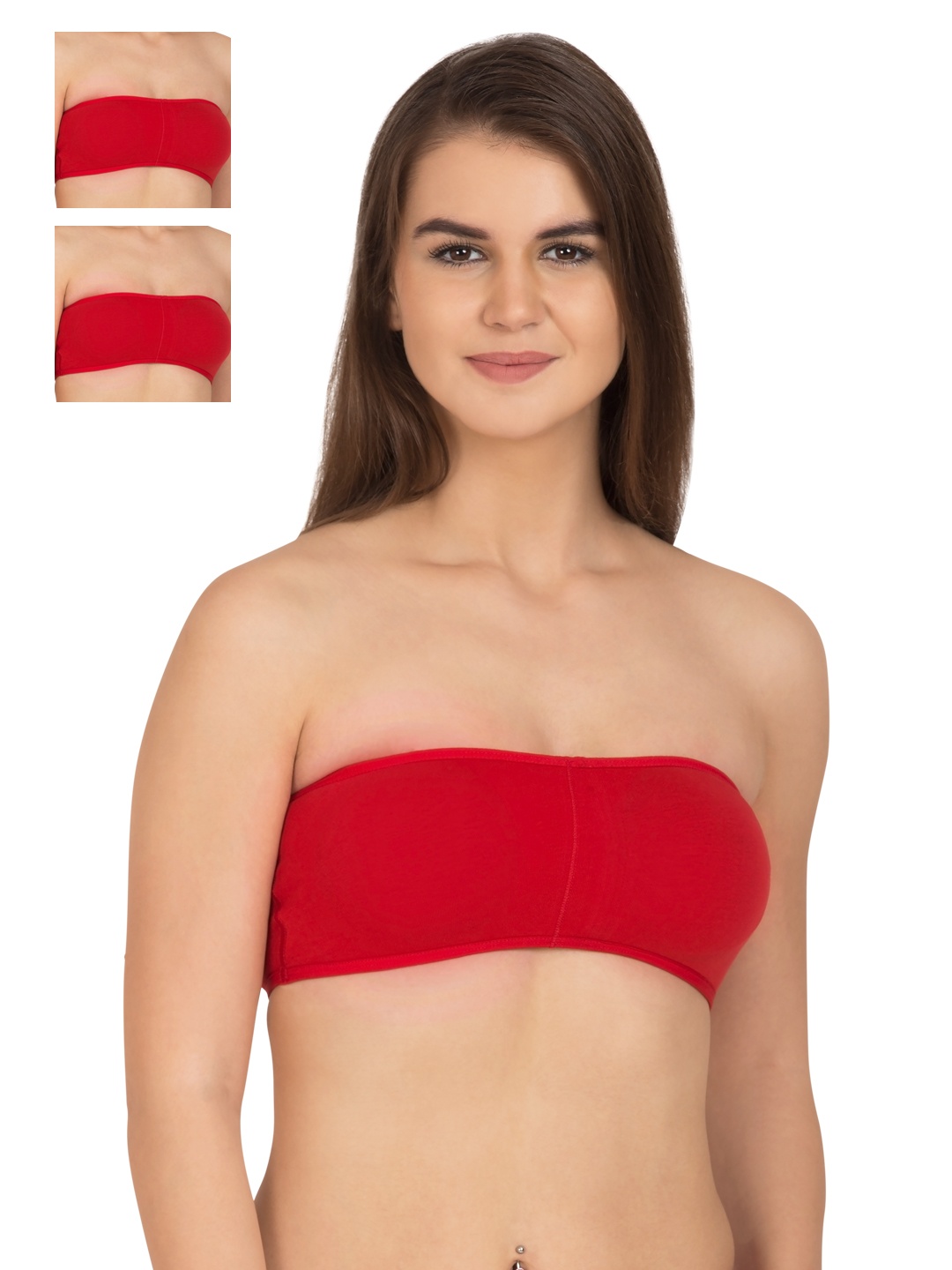 

Tweens Pack of 3 Red Tube Bras TW278RD