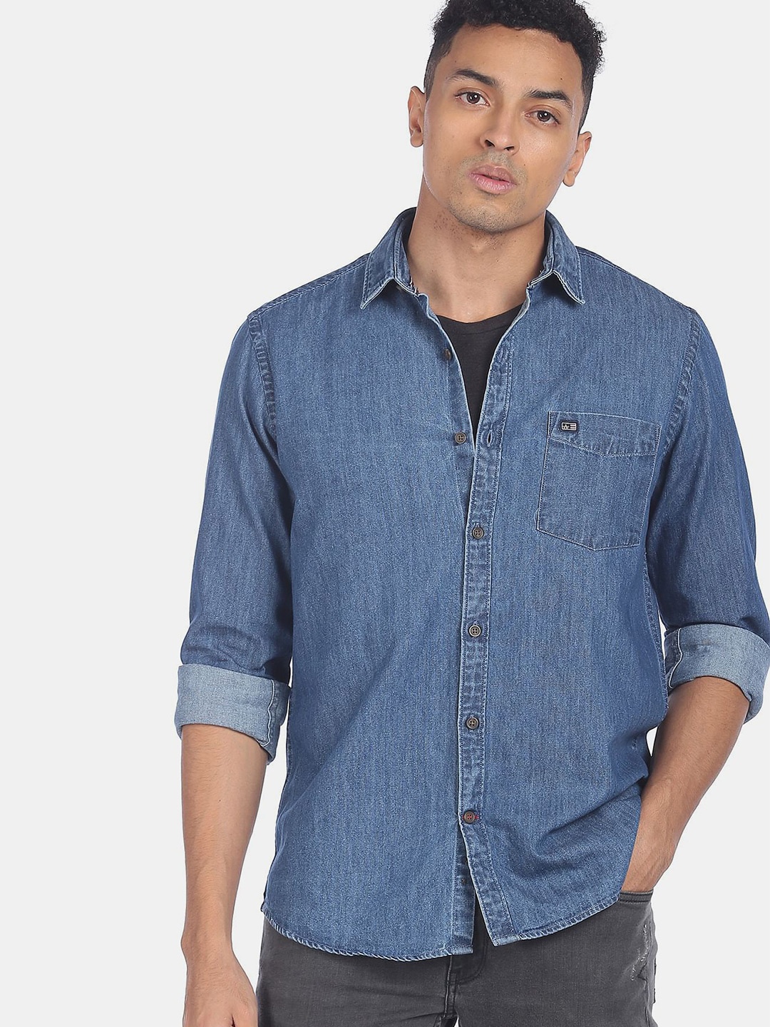 

Arrow Sport Men Blue Casual Shirt