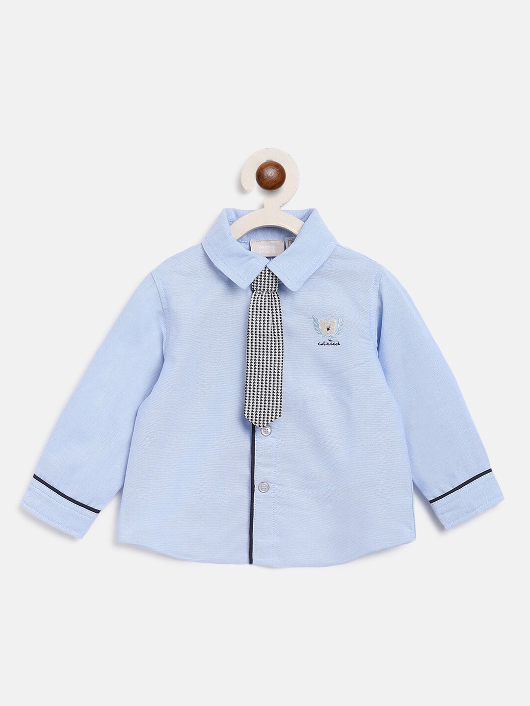 

Chicco Boys Blue Pure Cotton Casual Shirt with Tie