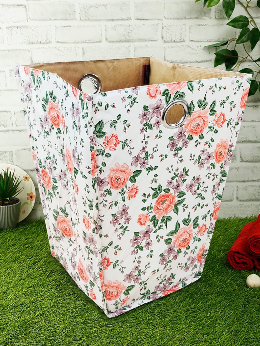 

BIANCA Multi Floral Foldable Fabric Laundry Basket