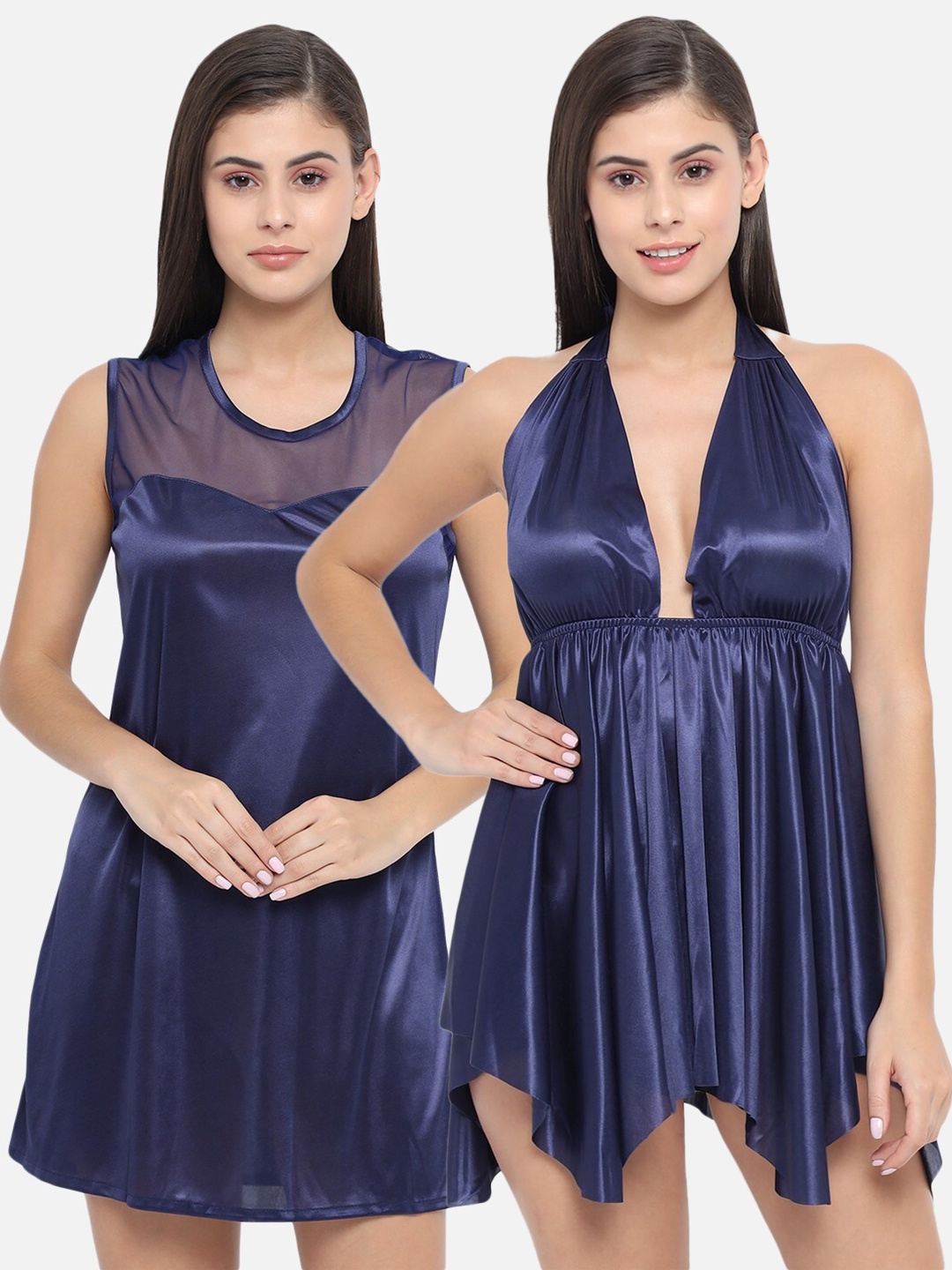 

Klamotten Set of 2 Navy Blue Baby Doll