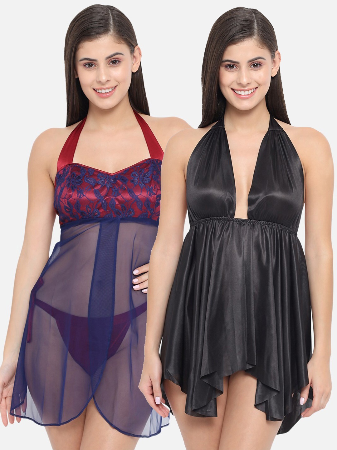 

Klamotten Pack Of 2 Black & Blue Baby Doll