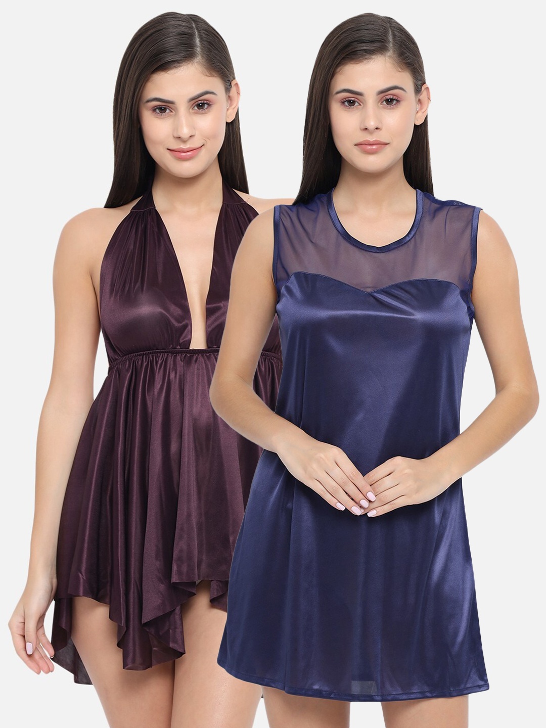 

Klamotten Pack Of 2 Navy Blue & Purple Baby Doll