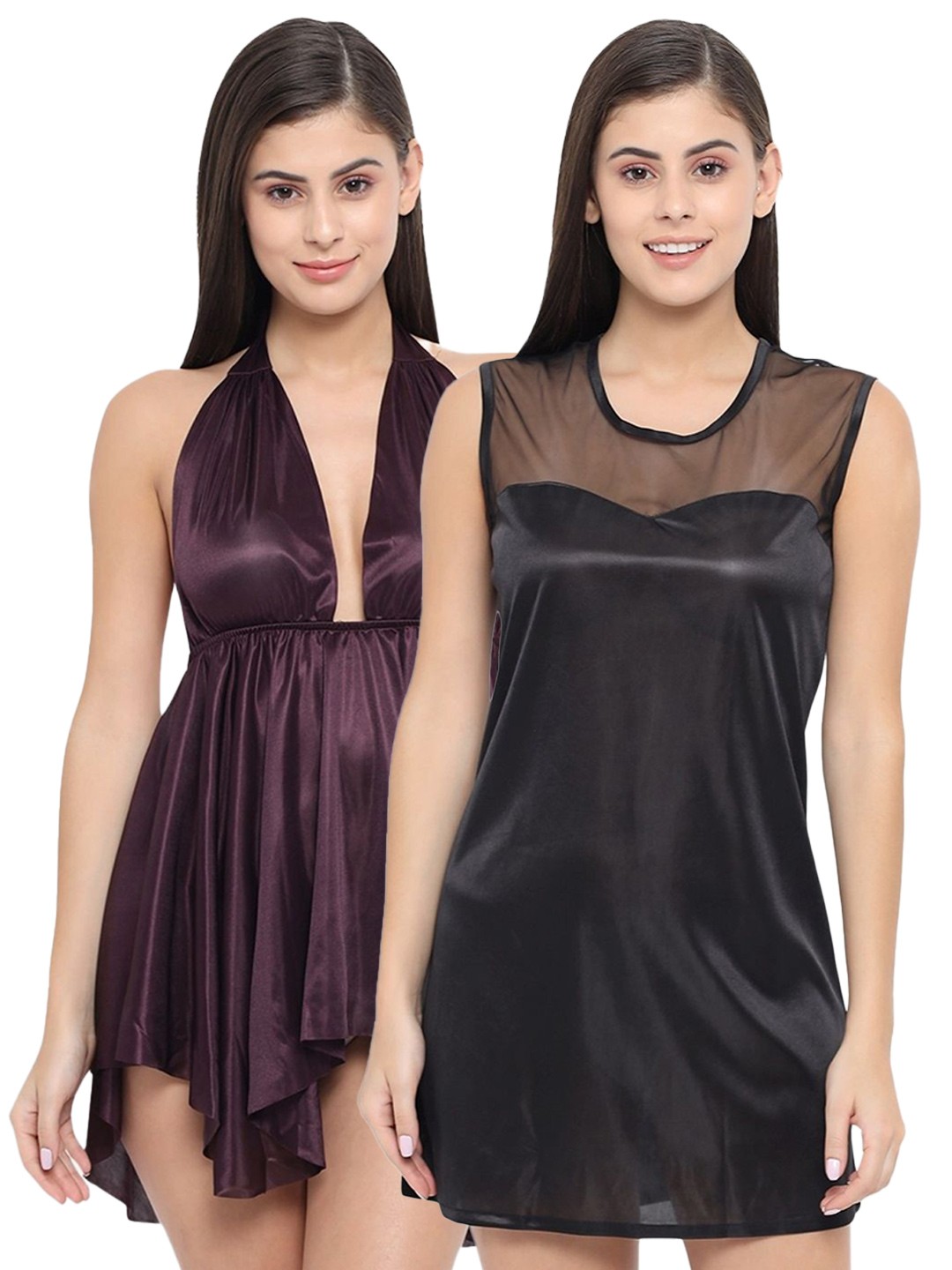 

Klamotten Pack Of 2 Black & Purple Baby Doll