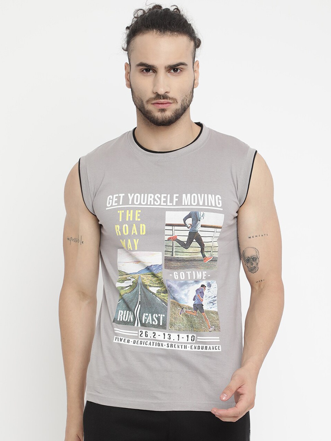 

V2 Value & Variety Men Grey Printed T-shirt
