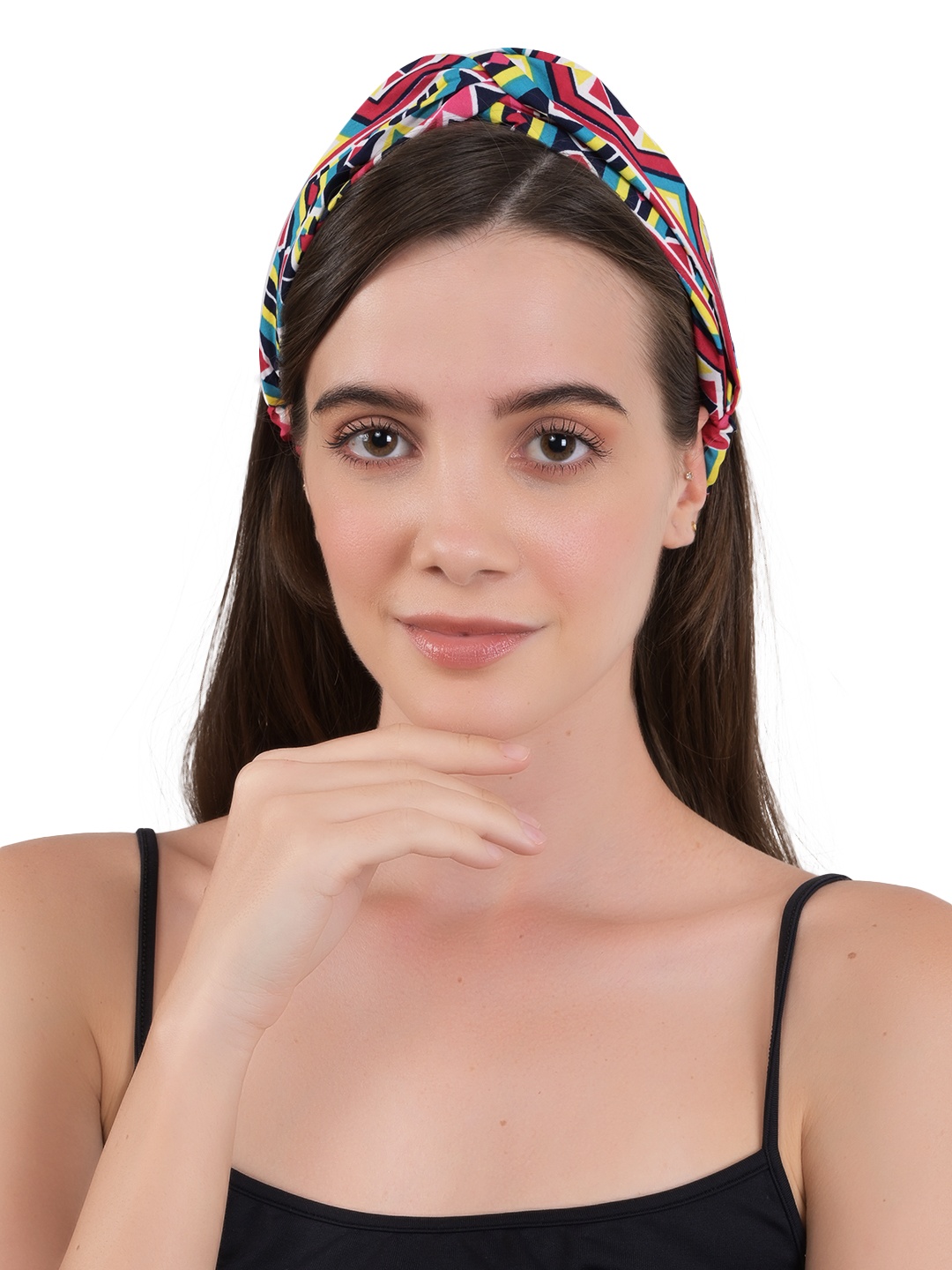 

BuckleUp Women Multicoloured Hairband, Red