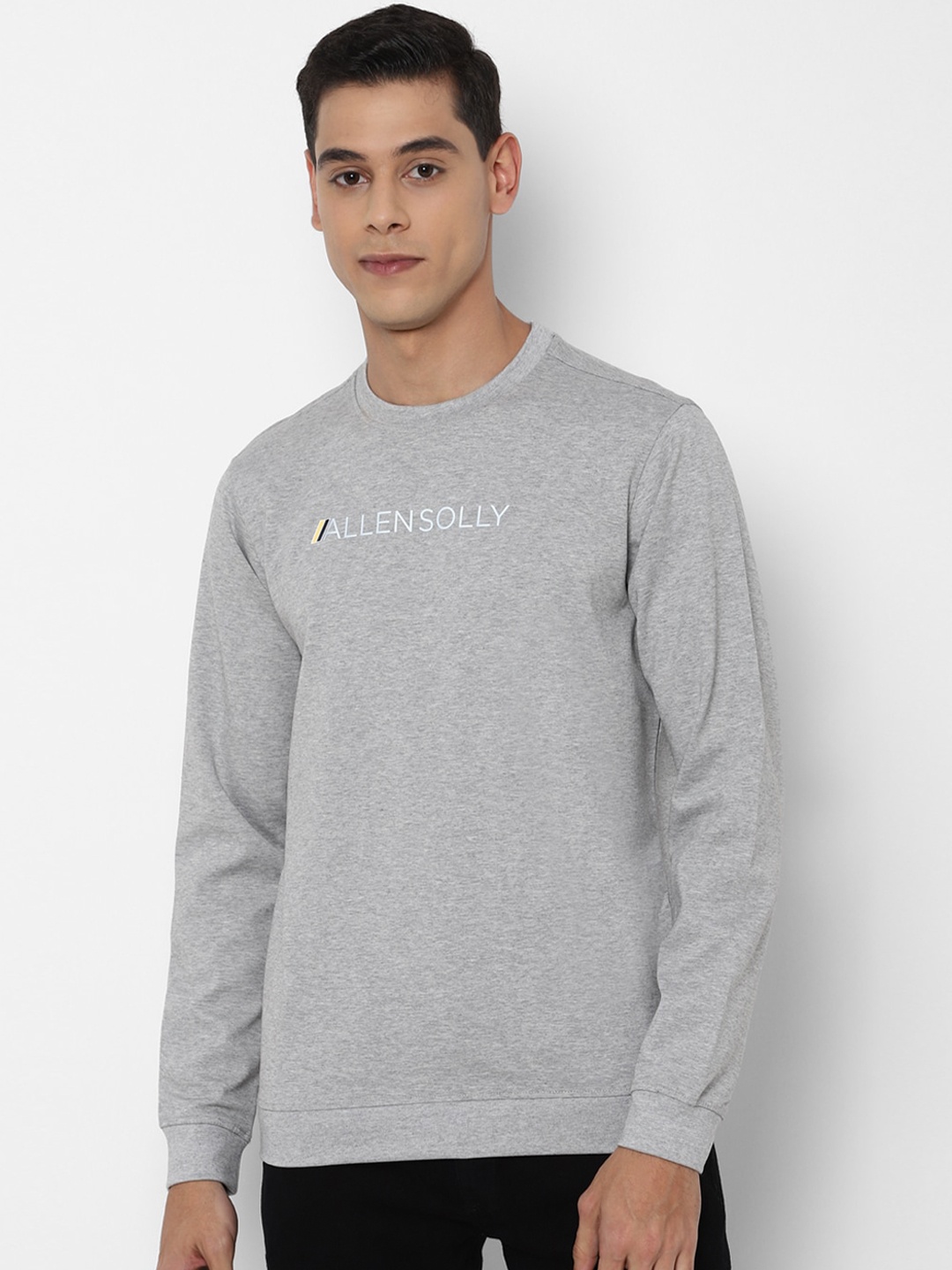 

Allen Solly Men Grey Sweatshirt