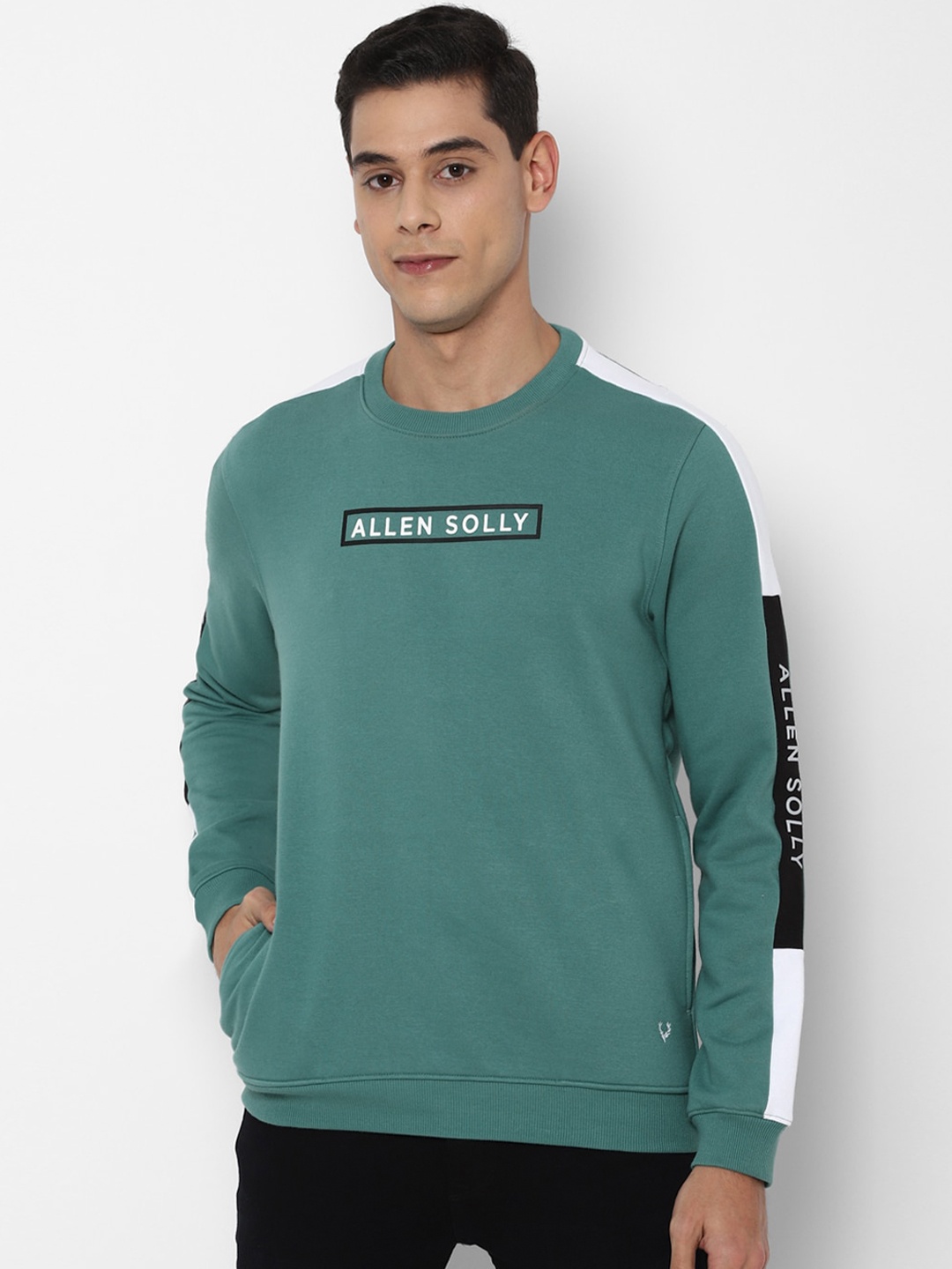 

Allen Solly Men Blue Printed Sweatshirt
