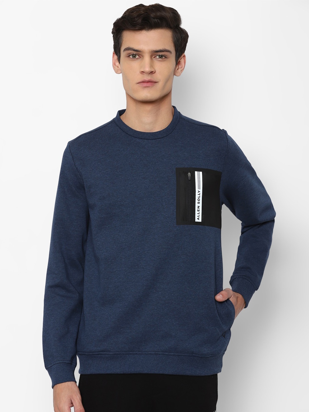 

Allen Solly Sport Men Navy Blue Sweatshirt