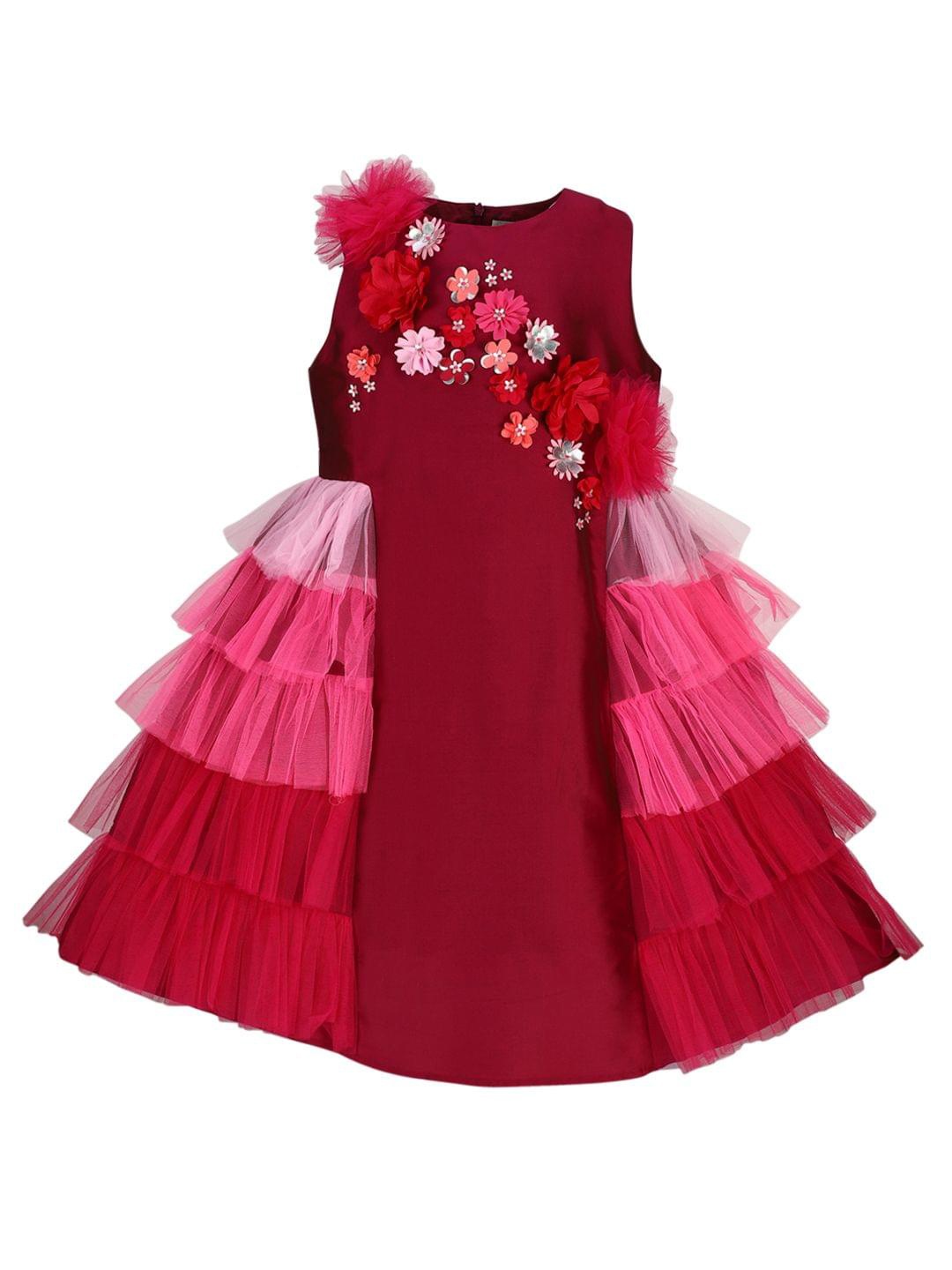 

A Little Fable Burgundy Dress