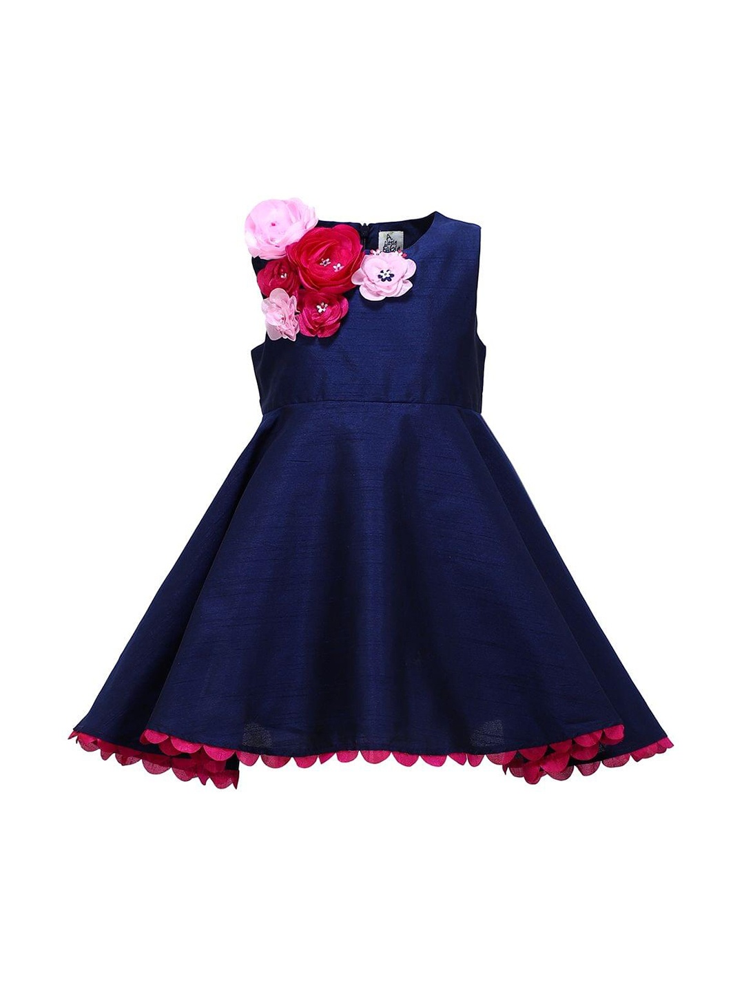 

A Little Fable Navy Blue Scallop Hem Dress