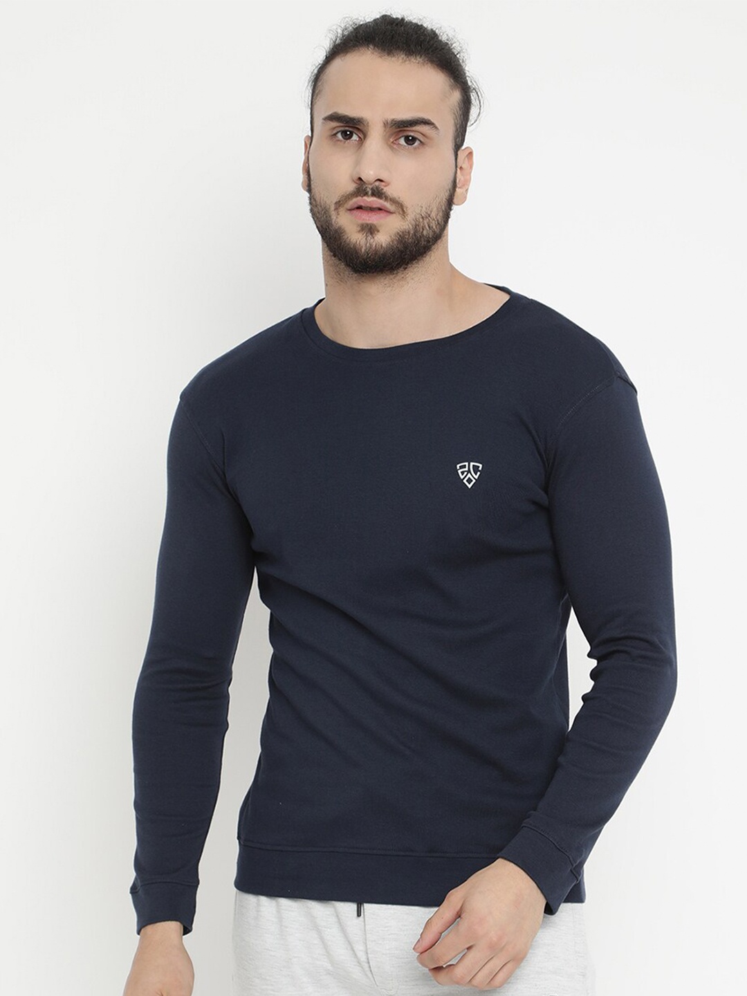 

V2 Value & Variety Men Navy Blue T-shirt