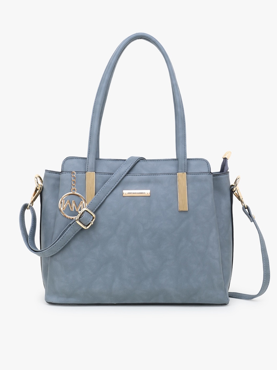 

WOMEN MARKS Grey Structured Handheld Bag