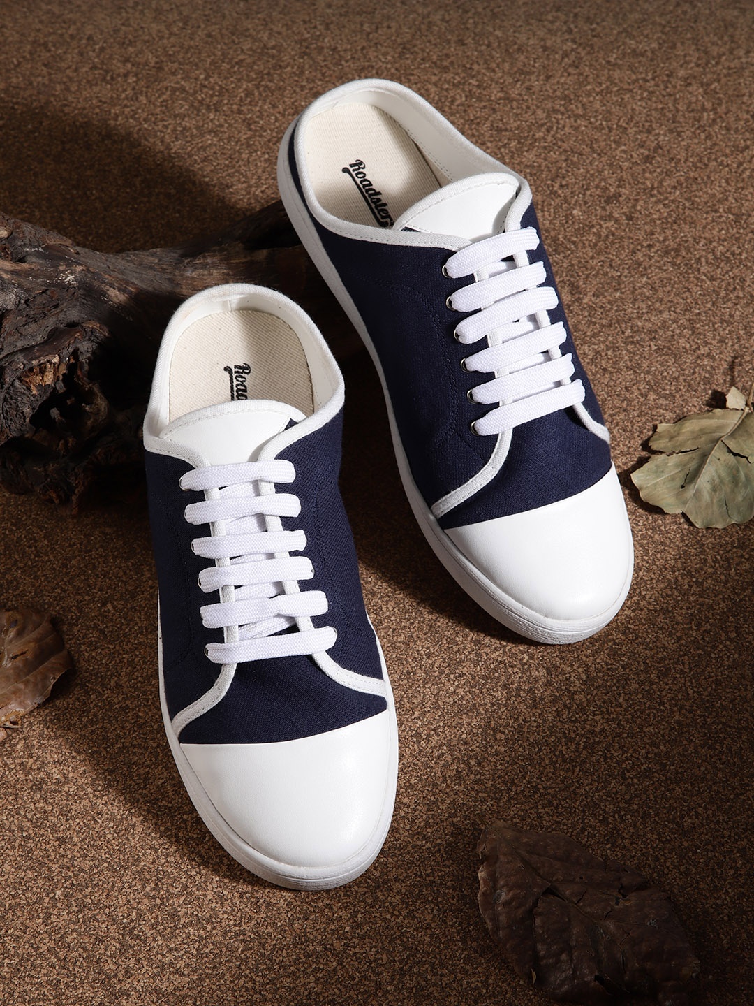 

Roadster Women Blue & White Mules Sneakers