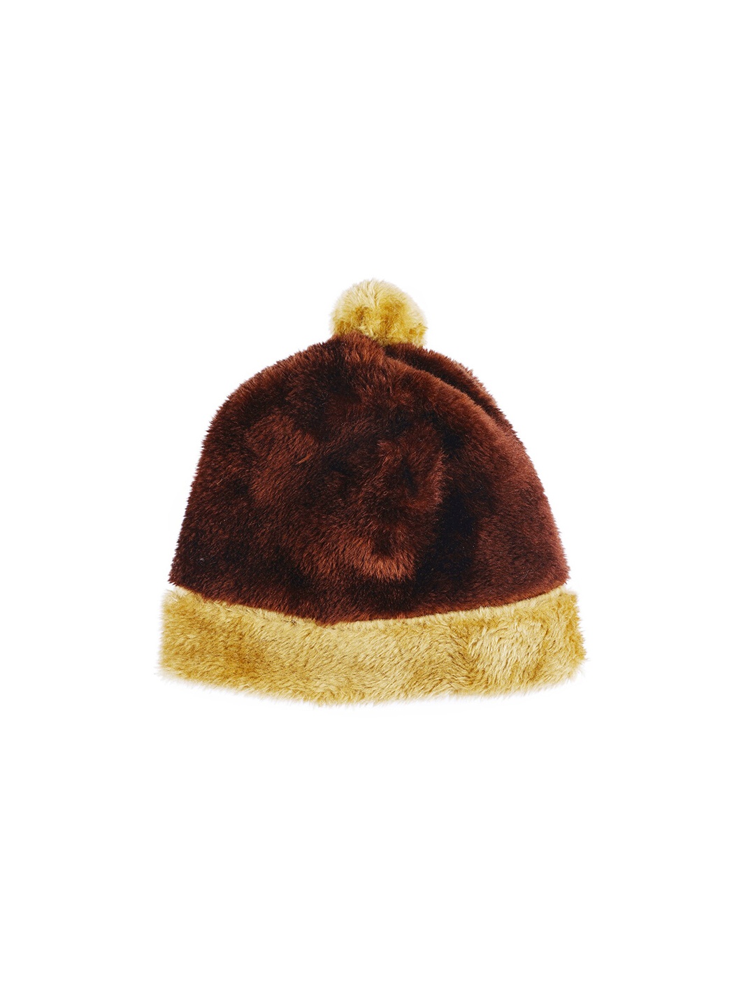 

Bharatasya Girls Brown & Camel Brown Beanie