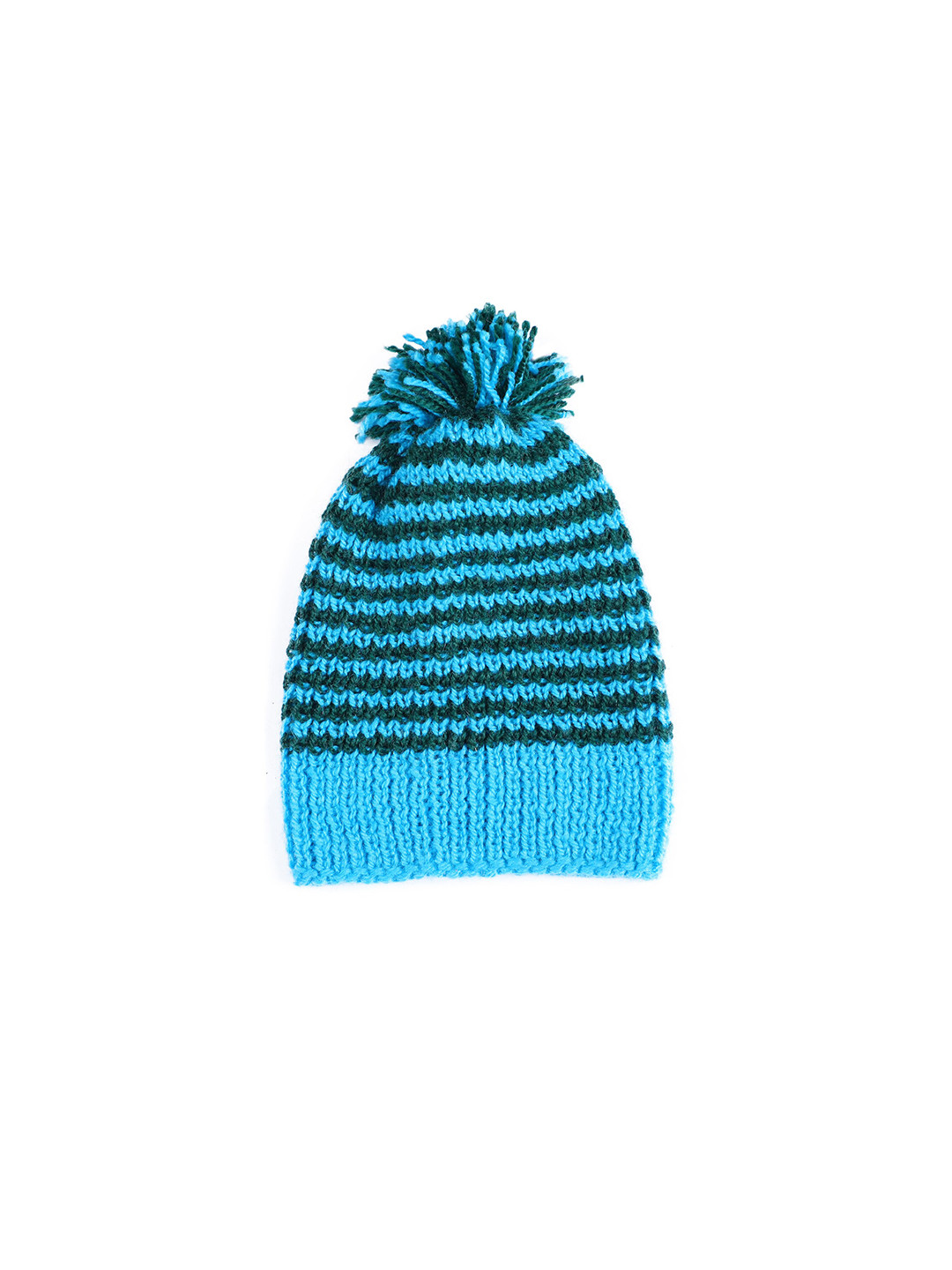 

Bharatasya Girls Blue & Teal Beanie