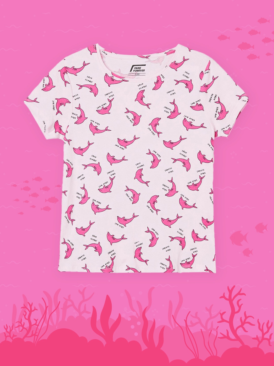

Fame Forever by Lifestyle Pink Print Top
