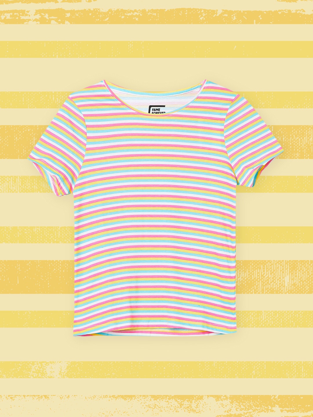 

Fame Forever by Lifestyle Girls Multicoloured Striped Top, Multi