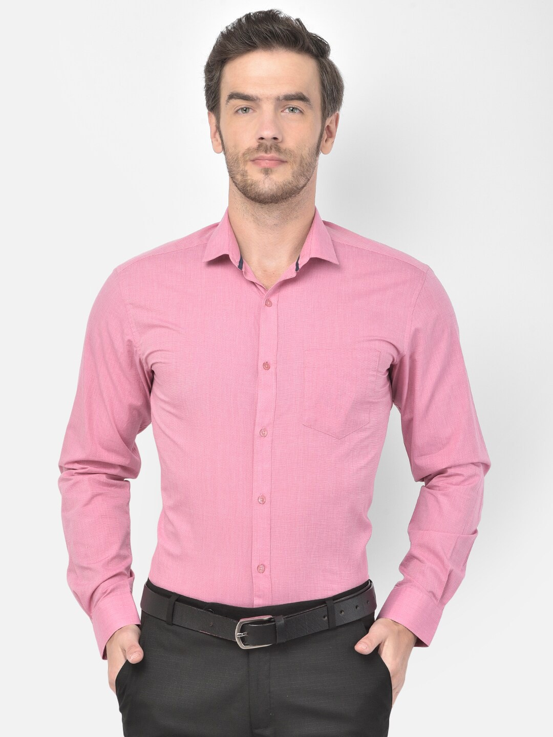 

Canary London Men Pink Smart Slim Fit Formal Shirt