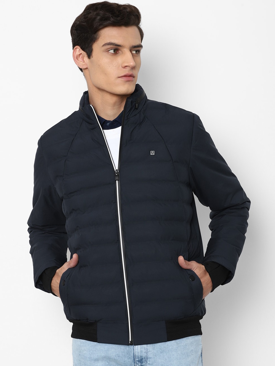 

Allen Solly Men Navy Blue Puffer Jacket