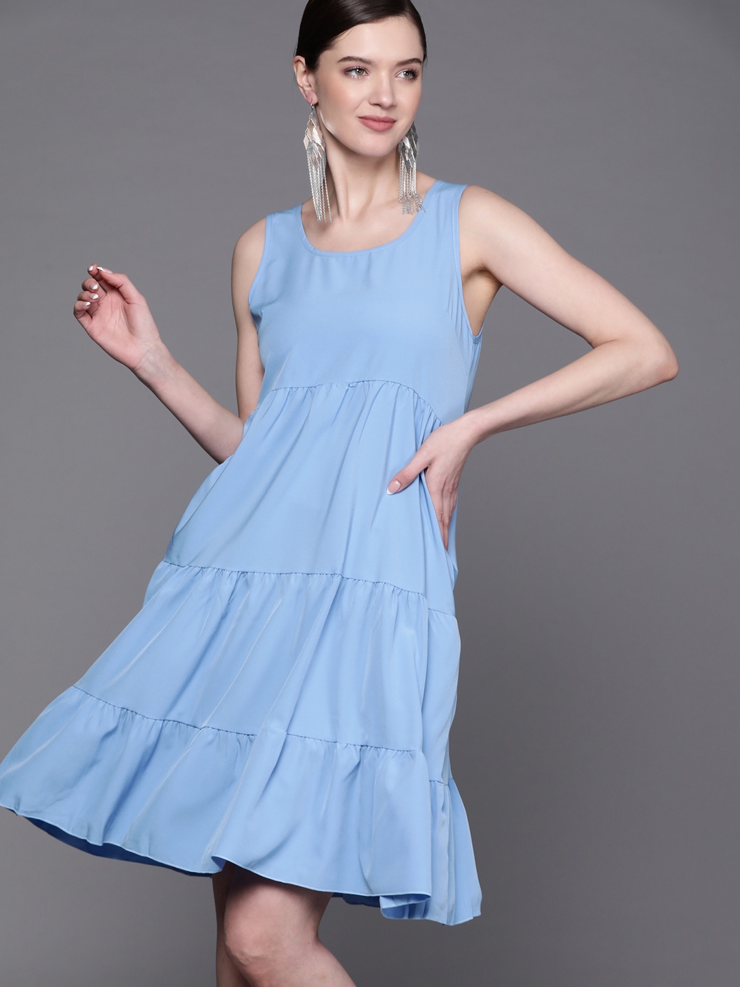 

JC Mode Blue A-Line Dress