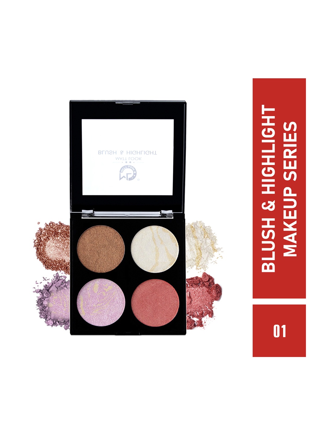 

MATTLOOK Make Up Series Blush & Highlight Palette - Shade 1, Multi