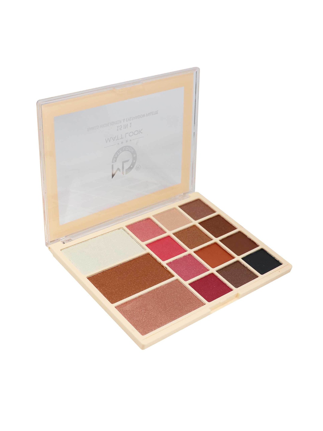 

MATTLOOK Multicolor-02 15 in 1 Baked Highlighter & Eyeshadow Palette, Multi