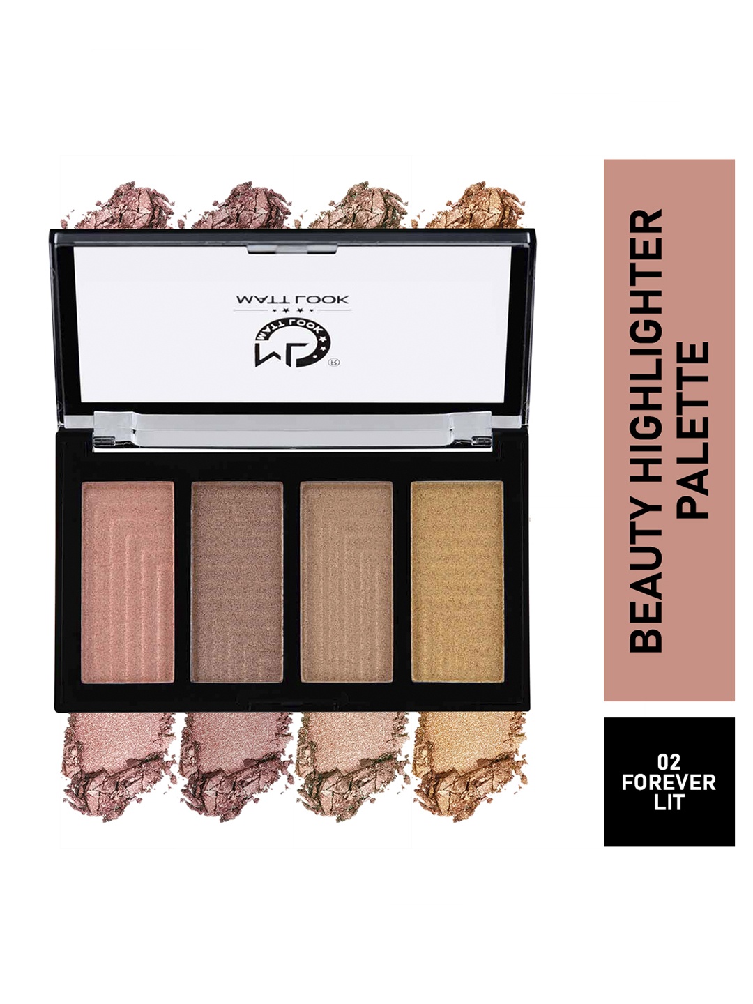 

MATTLOOK Beauty Highlighter Palette - Forever Lit, Beige