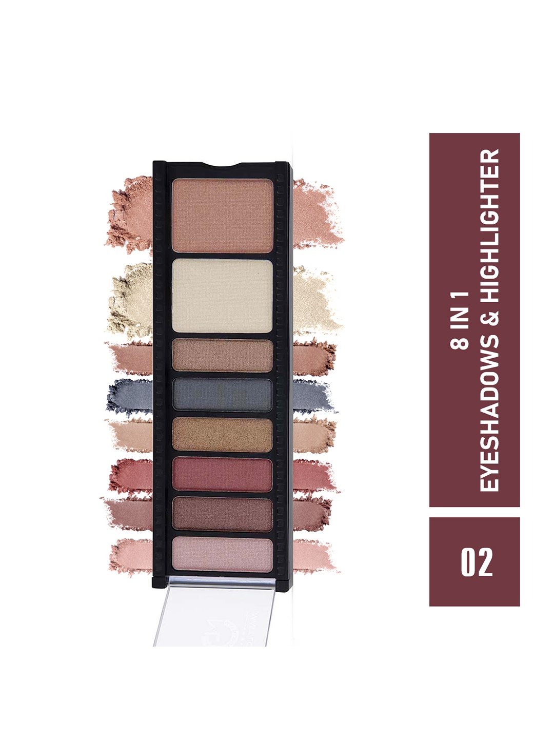 

MATTLOOK 8 in 1 Eyeshadow Highlighter Palette - Shade 2, Multi