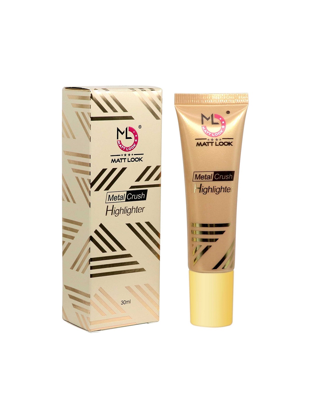 

MATTLOOK Metal Crush Highlighter Face Makeup Glow Getter, Rose