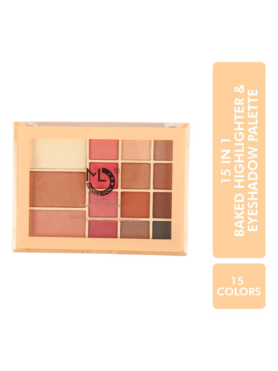 

MATTLOOK 15 in 1Baked Highlighter & Eyeshadow Palette- MK 24, Multi