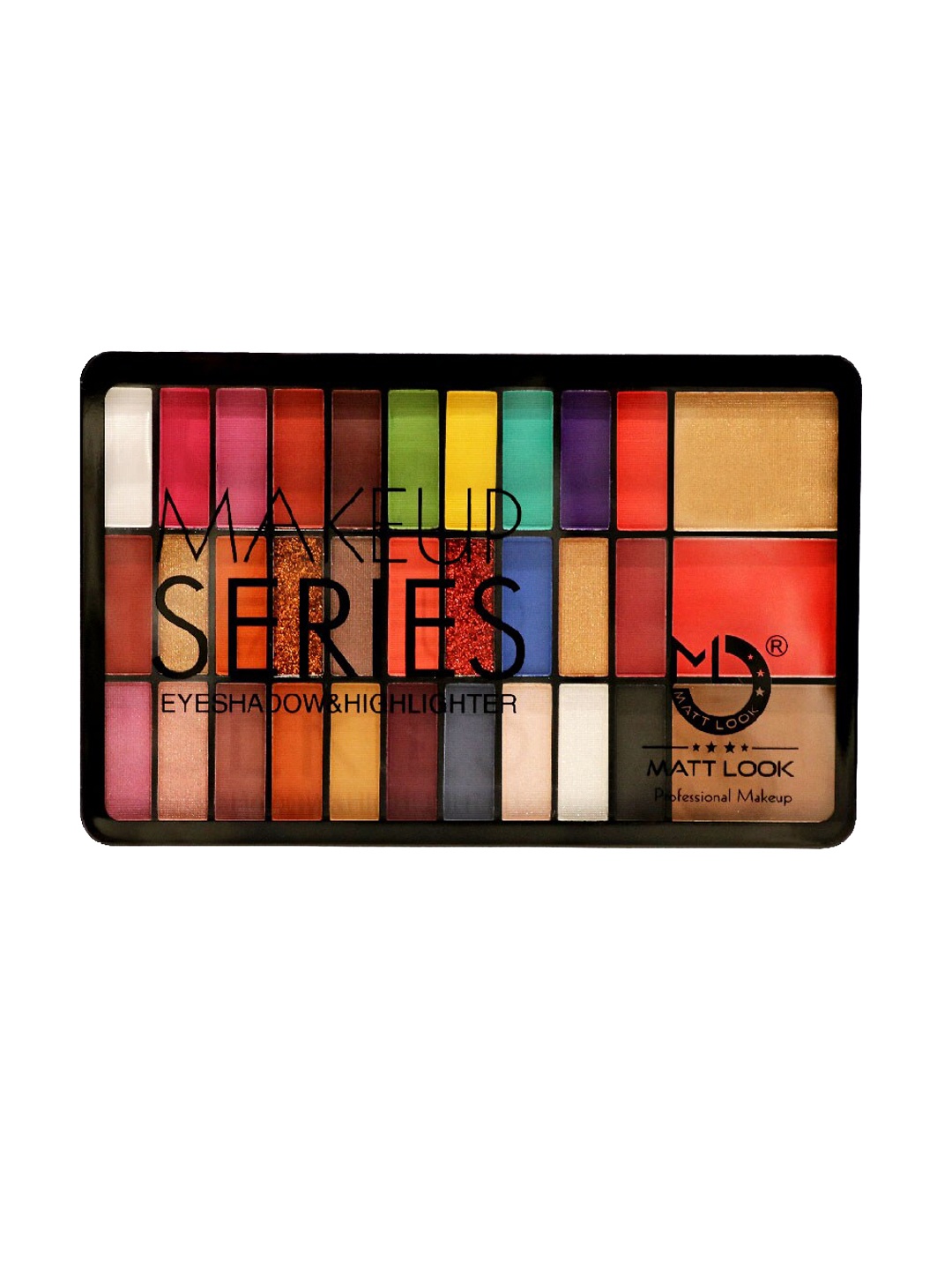 

MATTLOOK Makeup Series Eyeshadow & Highlighter Palette - Shade 3, Multi