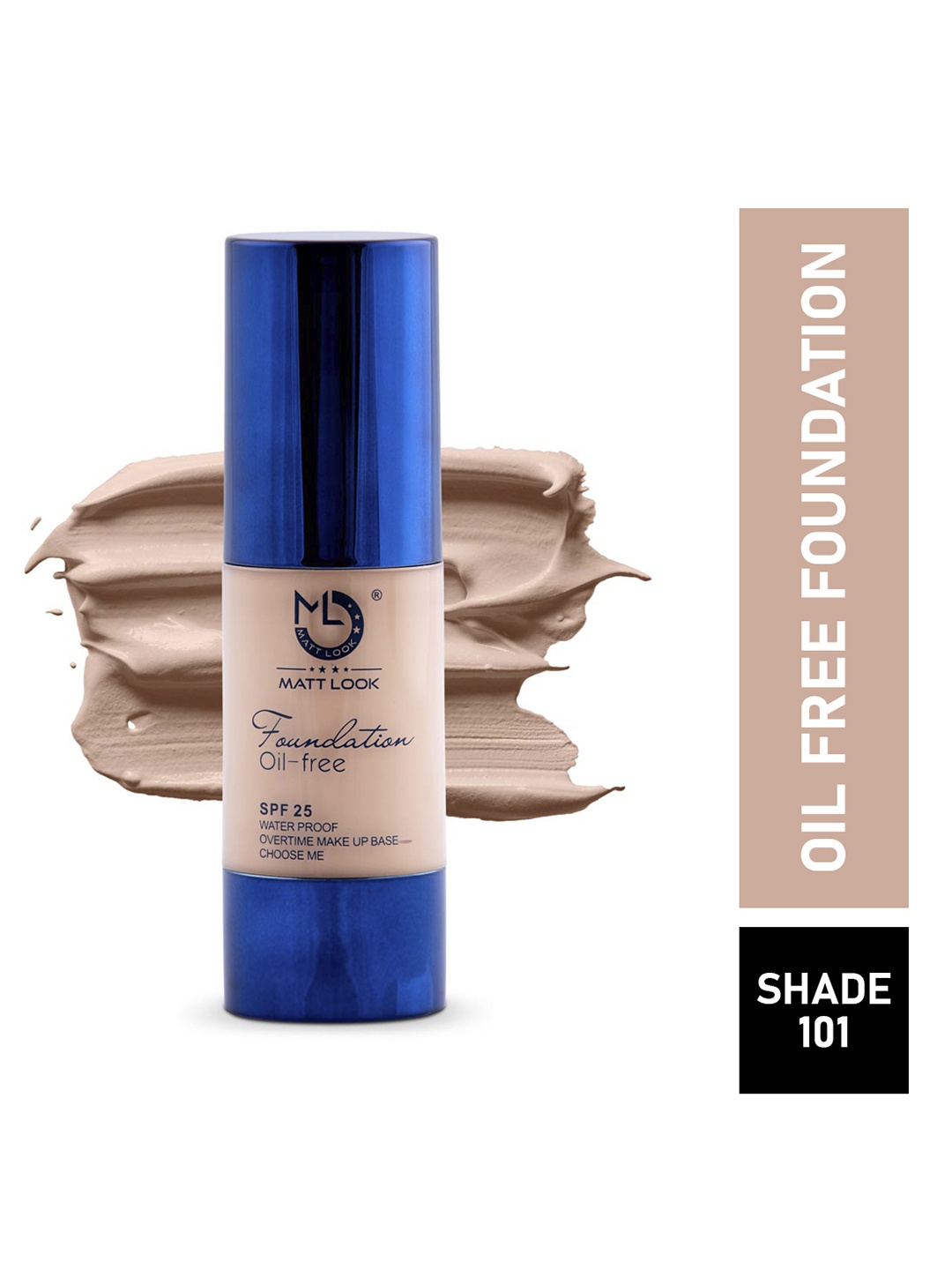 

MATTLOOK Foundation Oil Free & Waterproof SPF 25 - 101, Nude