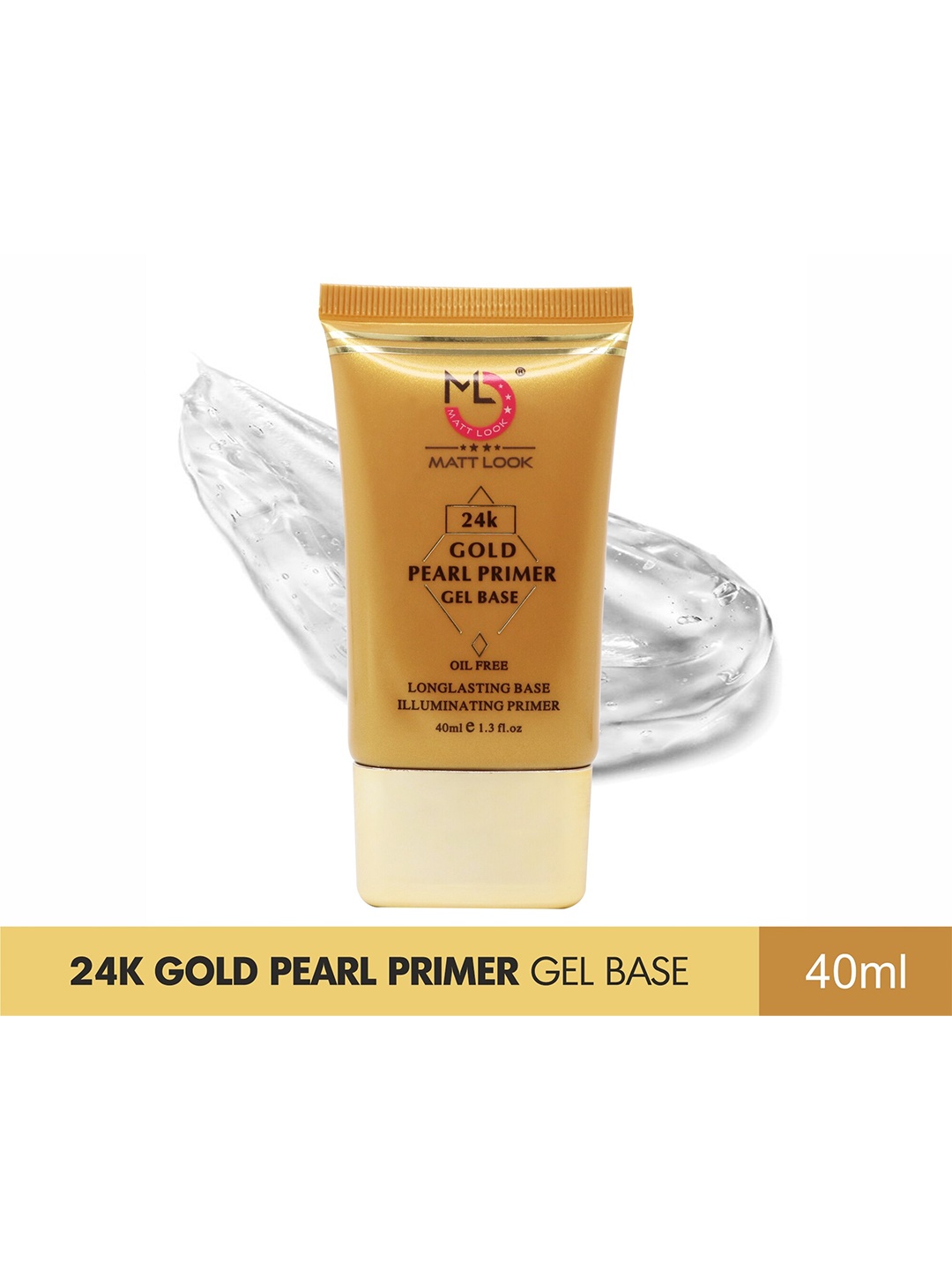 

MATTLOOK 24K Gold Pearl Primer Gel Base, White