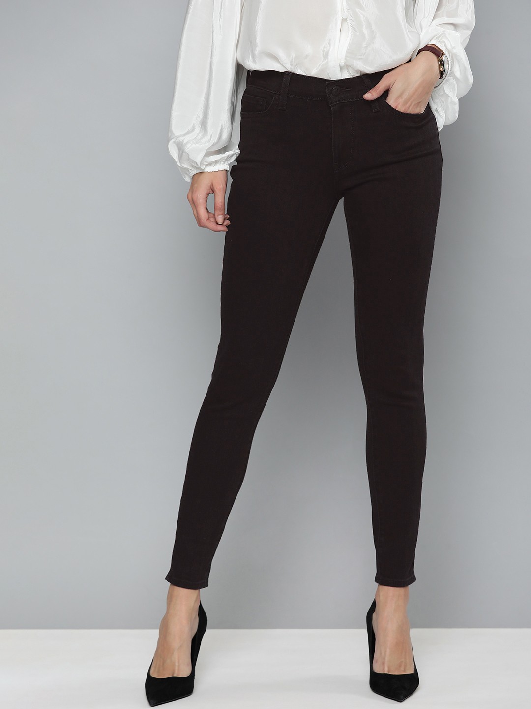 

Levis Women Black Super Skinny Fit Stretchable Jeans